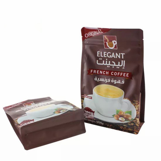 China Factory Suppliers Custom Logo Design Espresso Biodegradable Ground Coffee Packaging Bags for Ground Coffee with Valve