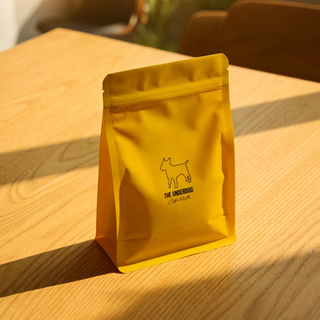 Yellow Recyclable Coffee Bags with Valve