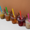 Disposable Compostable Cold Brew Coffee Cups with Lids