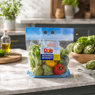 Eco Friendly Frozen Vegetable Bags with Holes
