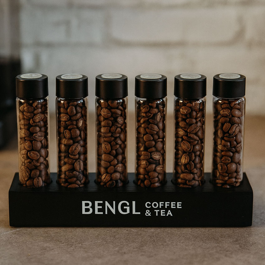 Single Dose Coffee Bean Storage Tubes with One-way Valve