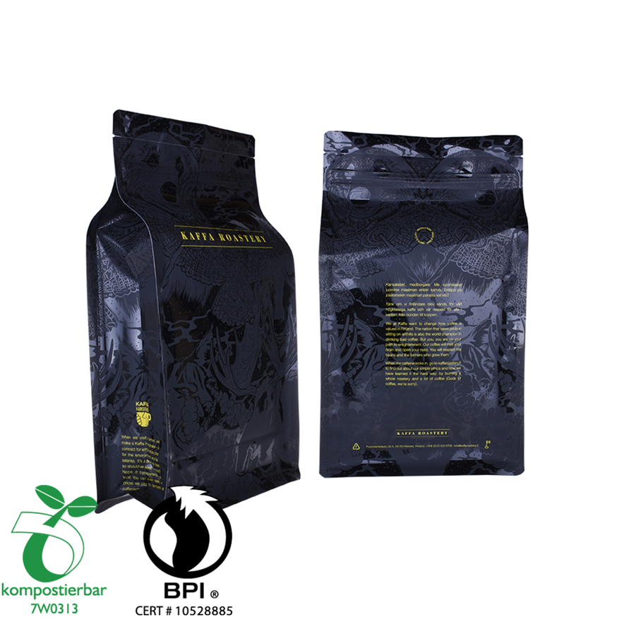 1kg Custom Printed Compostable PLA Biodegardable Coffee Bag