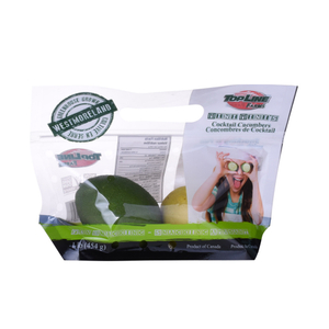 Resealable Slider Zipper Food Grade Handle Packaging Fruit Vegetables Pack Perforated Breathable Doypack Bag