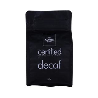 Compostable Side gusset flat bottom custom printed coffee bag packaging