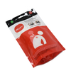 Corn Starch Biodegradable Waistband Resealable Clear Window Printed Clothing Doypack With Hanging Hole Zipper Bag