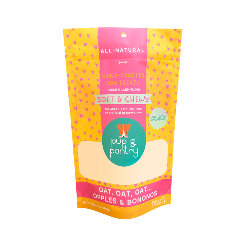 Pet Treats Compostable Eco Corn Starch Packaging Zipper Digital Printing Resealable Bag With Hang-hole