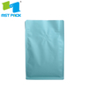 100% Recyclable Customized Printing Packaging Flat Bottom Coffee Bag with Valve for Grounded Coffee