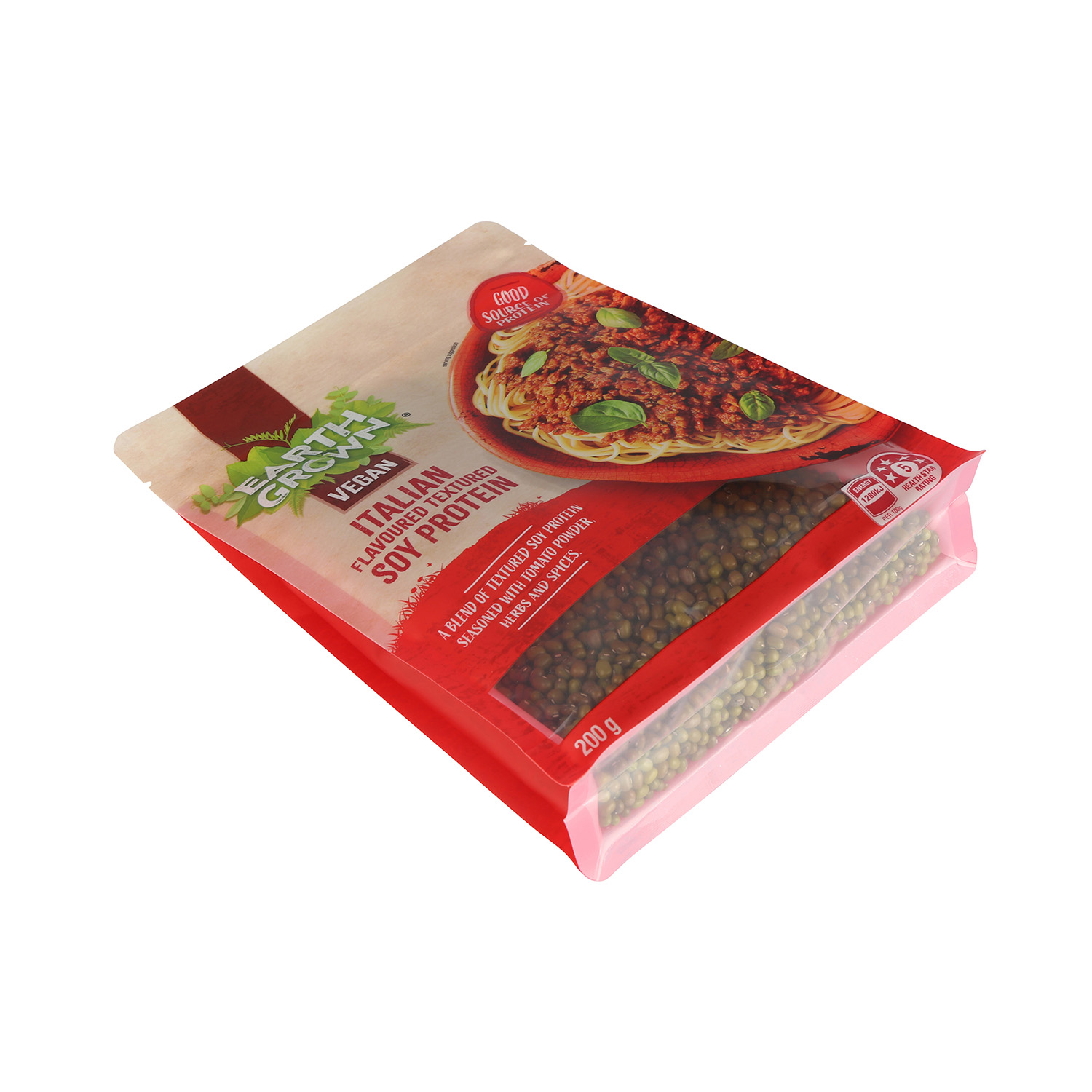 Wholesale Customized Printing Recyclable Flat Bottom Pouch for Food Packaging with Zipper with Window 