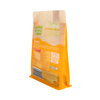 Clear Window Recycle Plastic Square Flat Block Bottom Food Grade Bag