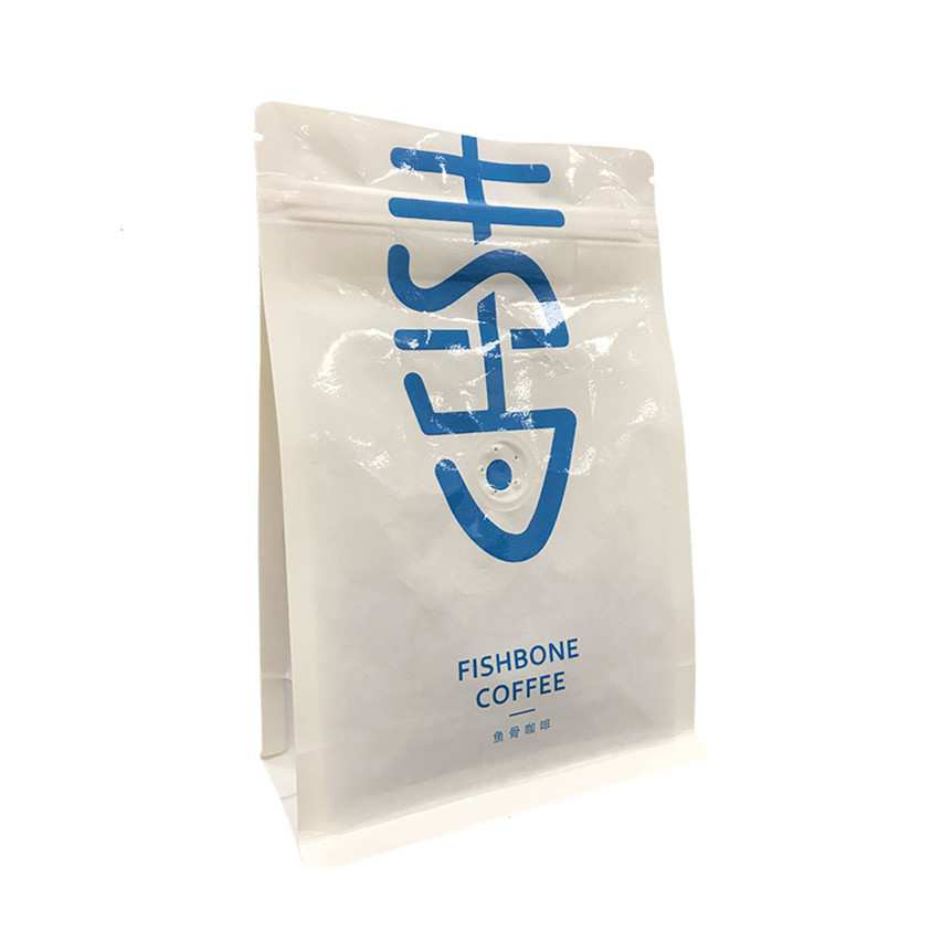 Eco Friendly Compostable Ecological Packaging Valved 12 Oz Coffee Bags with Valve Wholesale