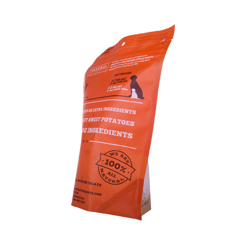 4Oz Hanging Hole Custom Printed Pet Food Snack Biodegradable Doypack