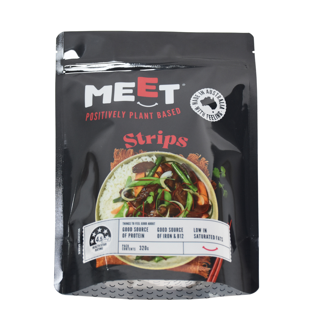 Food Grade Stand Up Pouches Resealable Food Packaging Bags