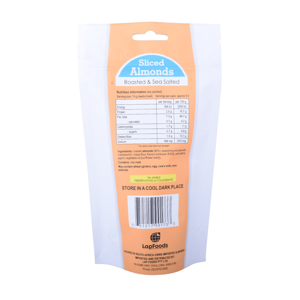 Hot Sale Laminated Material Customized Print Stand Up Zipper Pouch Packaging