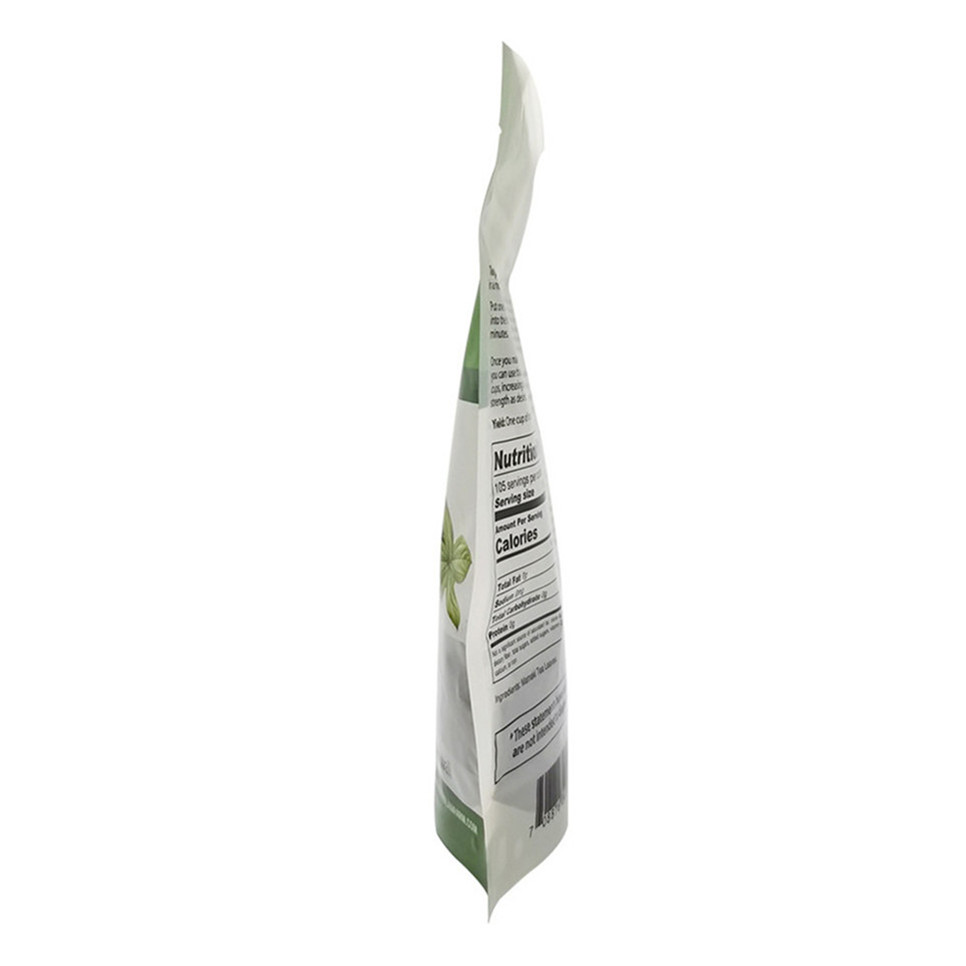 Compostable Barrier Full Gloss Finish Bottom Seal Stand Up Tea Bags