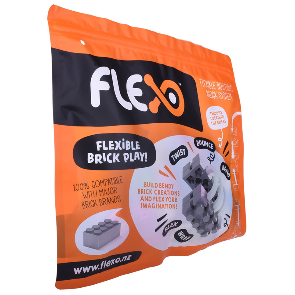 Renewable Glossy Finish Custom Flat Bottom Pouches