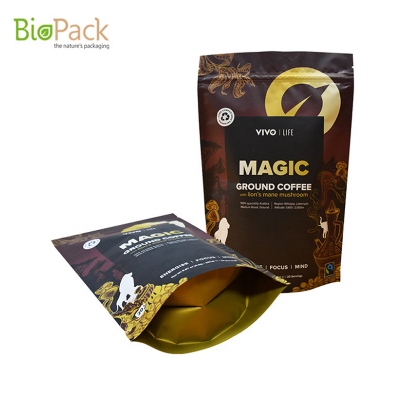 Foil Heat Sealed Peanut Small Paper Pouches Chocolate Packaging