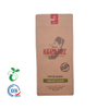 Food Grade Customized Food Ziplock Renewable Flat Bottom Gusset Bag