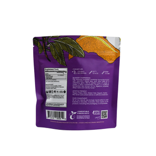 Food Contact Ok&nbsp;Compost&nbsp;Home Fsc Certified Coating Glossy Printed Coffee Bean Packaging Bags