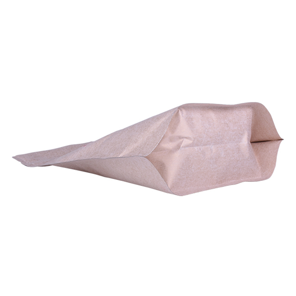 Natural Gravure Printing Kraft Ziplock Stand Up Pouch