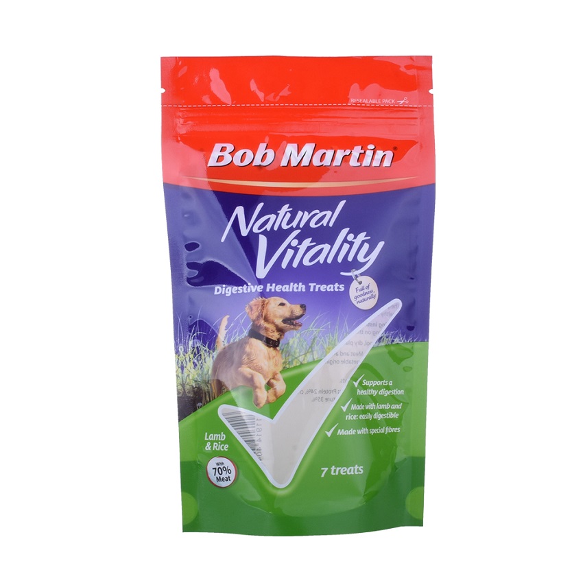 Wholesale Custom Eco Friendly Pocket Zipper Gusseted Paper Bag Biodegradable Dog Food Packaging