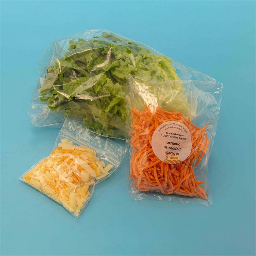 Bolsa de embalagem vegetal biodegradável reutilizável