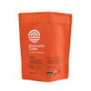 Organic Ground Coffee Flat Bottom Plastic Zipper Bag With Matte Design