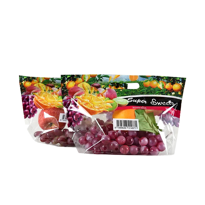 Biodegradable Clear Resealable Zipper Cellophane Bags Wholesale for Fruit