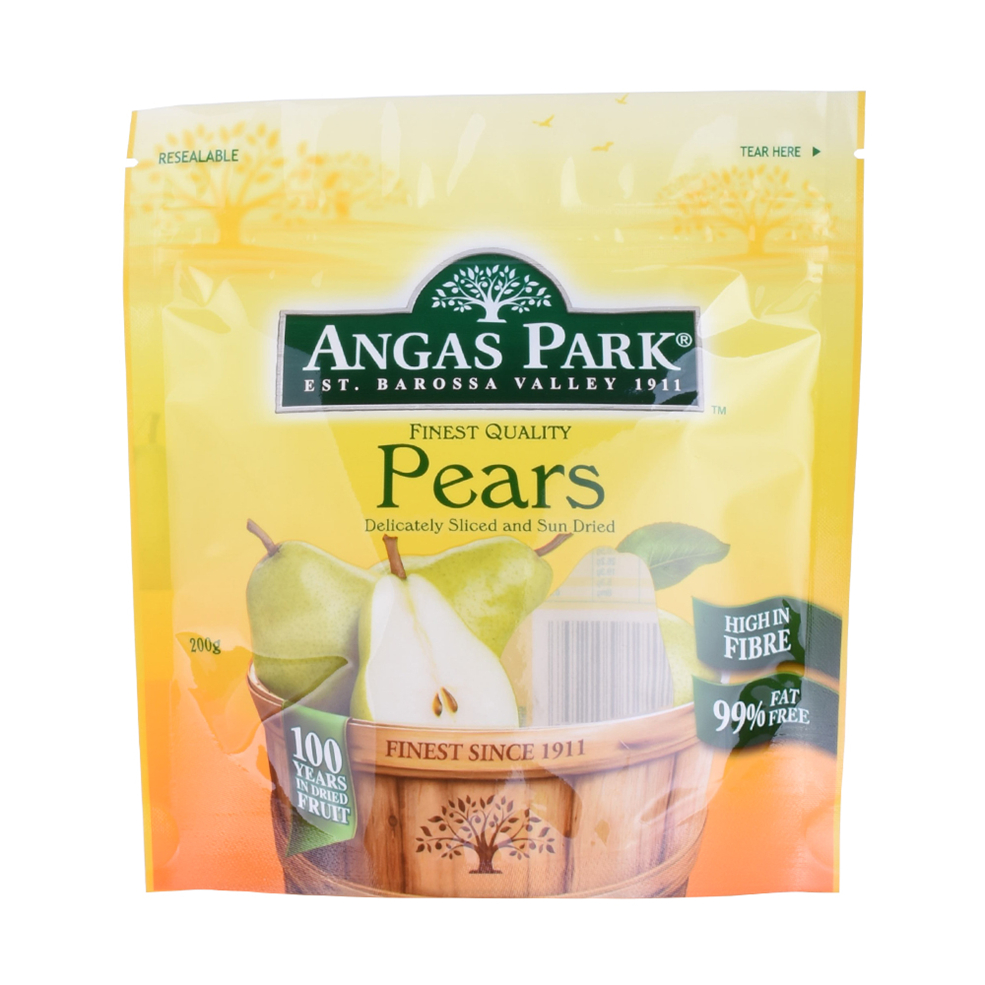 Zip Lock Soft Touch Fruits secs Sacs d'emballage