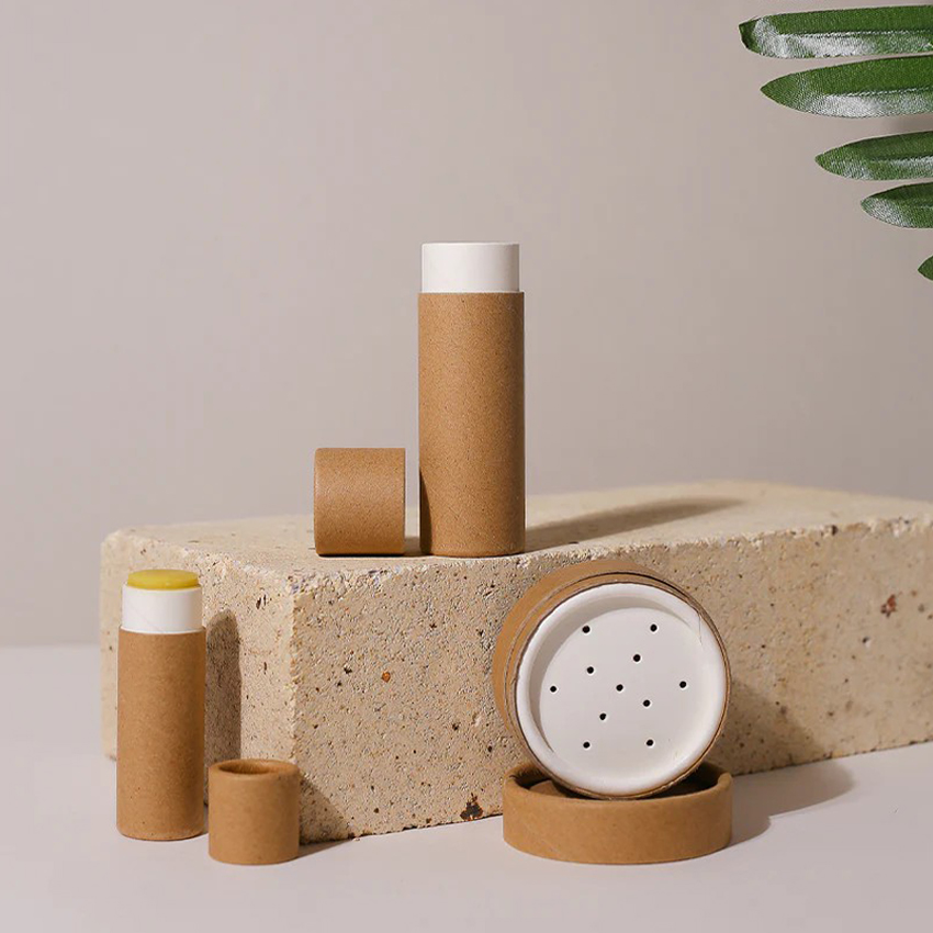 BPA-free Personalized Rotatable Biodegradable Empty Lip Balm Tube Containers