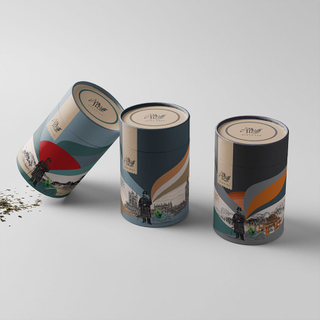 Custom Printed Cylinder Packaging Compostable Craft Paper Tubes for Tea