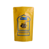 Low Carbon Footprint Recyclable Foil Lined Stand Up 100g Yellow Bio Coffee Bags