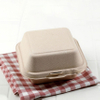 Biodegradable Sugarcane Bagasse Clamshell Lunch Box Takeaway