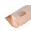 Custom Printing Round Bottom Coffee Bean Biodegradable Packaging Bags Stand up Pouches with Ziplock and Window