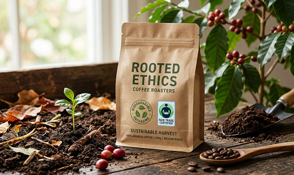 fair trade coffee packaging
