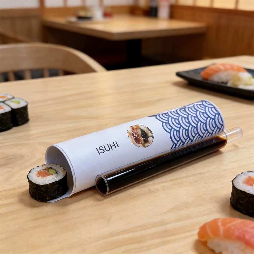 Eco Friendly Pushpop Takeaway Sushi Packaging
