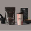 Personalisiertes Design Zip Top Stand Up Matte schwarze Kaffeeverpackungstaschen