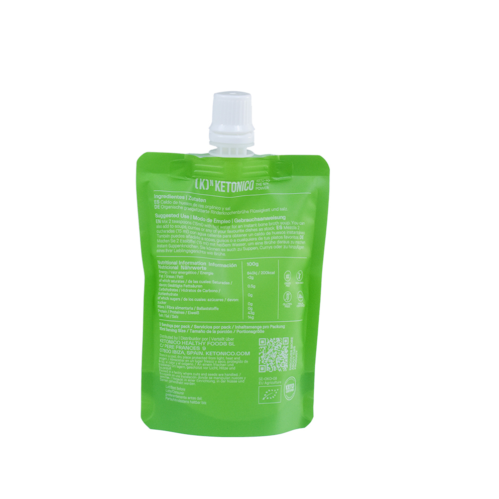 Recyclable Green Standingup Spout Cap Liquid Juice Pouch
