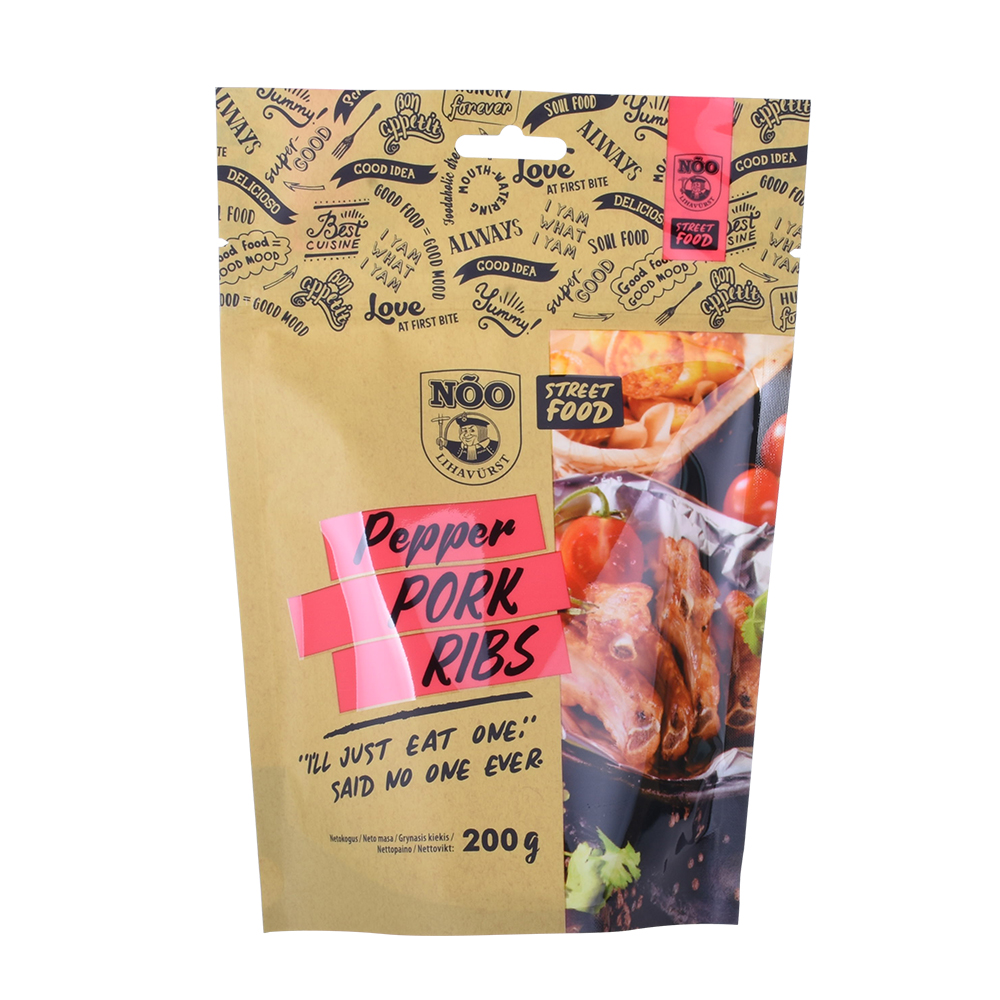 Food Grade Retort Pouch Barrier Protective Laminated Custom Design Doypack Flexible Bag Zipper Stand up Pouch