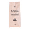 Compostable Paper Pla Coffee Flat Bottom Pouch Compostable With Valve