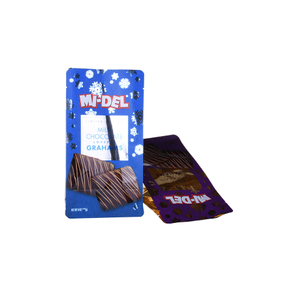 Foil Plastic Glossy Box Bottom Bag Chocolate Snack Packaging OEM Printed Waterproof Flexible Packing