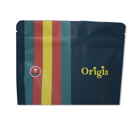 Organic Custom Size Resealable Stand Up Doypack With Window Packaging Flexible Design Printing Bag