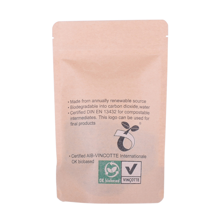 BRC Certification Fast Shipping Kraft Paper Seed Packaging Pouch Packing Bags