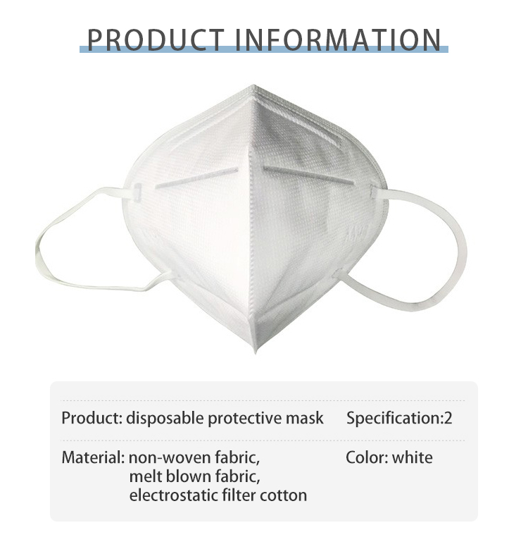 Daily 95% Filtration Anti-Dust Anti-Smoke Anti-Virus Kn95 Protective Mask Disposable Mask