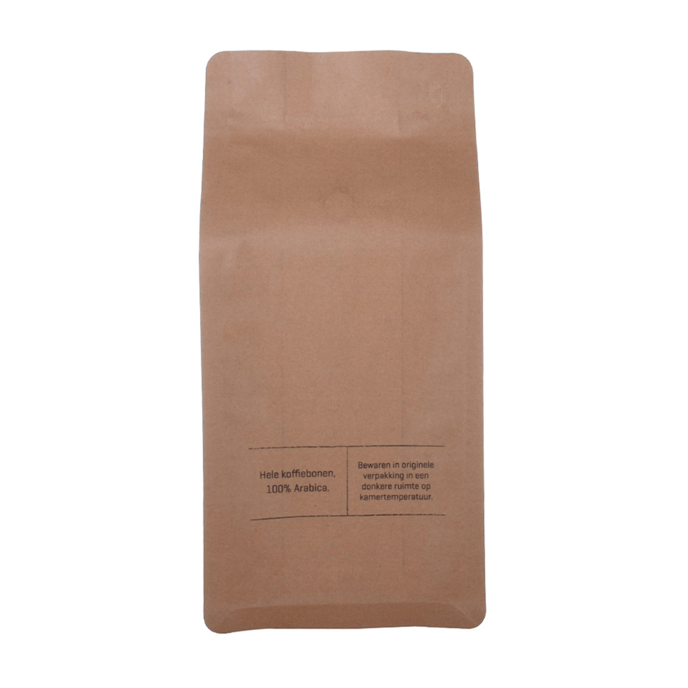 Kraft Coffee Bag Packing Ziplock Square Bottom Pouch Spot Printing