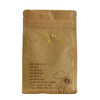 Kraft Paper Bags 250g Square Flat Bottom Coffee Bean Stand Up Pouches