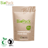 Custom Printed Box Bottom Biodegradable Zipper Bag with Ziplock Manufacturers UK