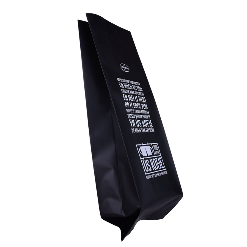 Bio High-end 5lb Matte Black Coffee Bag with Valve
