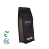 Custom Frosted 100%biodegradable Corn Starch Kraft Paper Flat Bottom Ziplock Tea Bag Printing