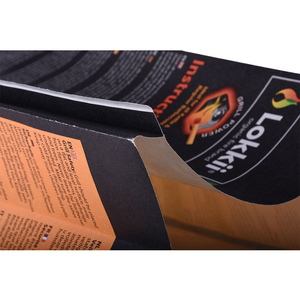 Side Gusset BBQ Charcoal Packaging Custom Gold Foil Printing Kraft Paper Strong Heat-sealing 3kg Pouch