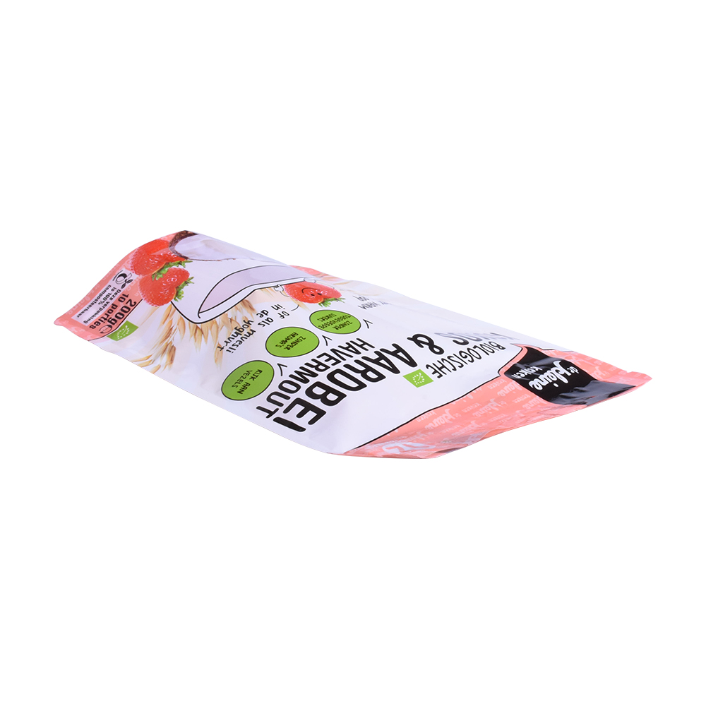 Maisstärke biologisch abbaubare Müsli Verpackung Stand -up -Beutel wiederverschließbares Lebensmittelbeutel Hafer Flexible Tasche Custom